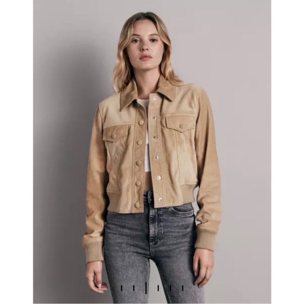 rag & bone Women's Tan Jean Jacket